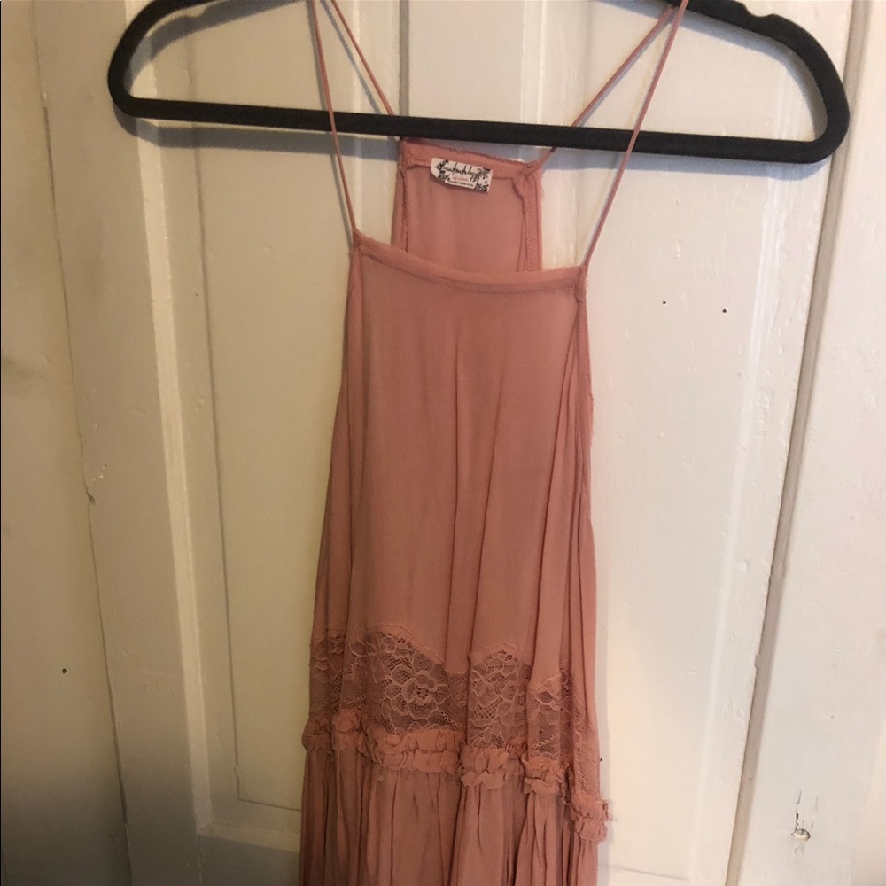 Free people lace slip dress